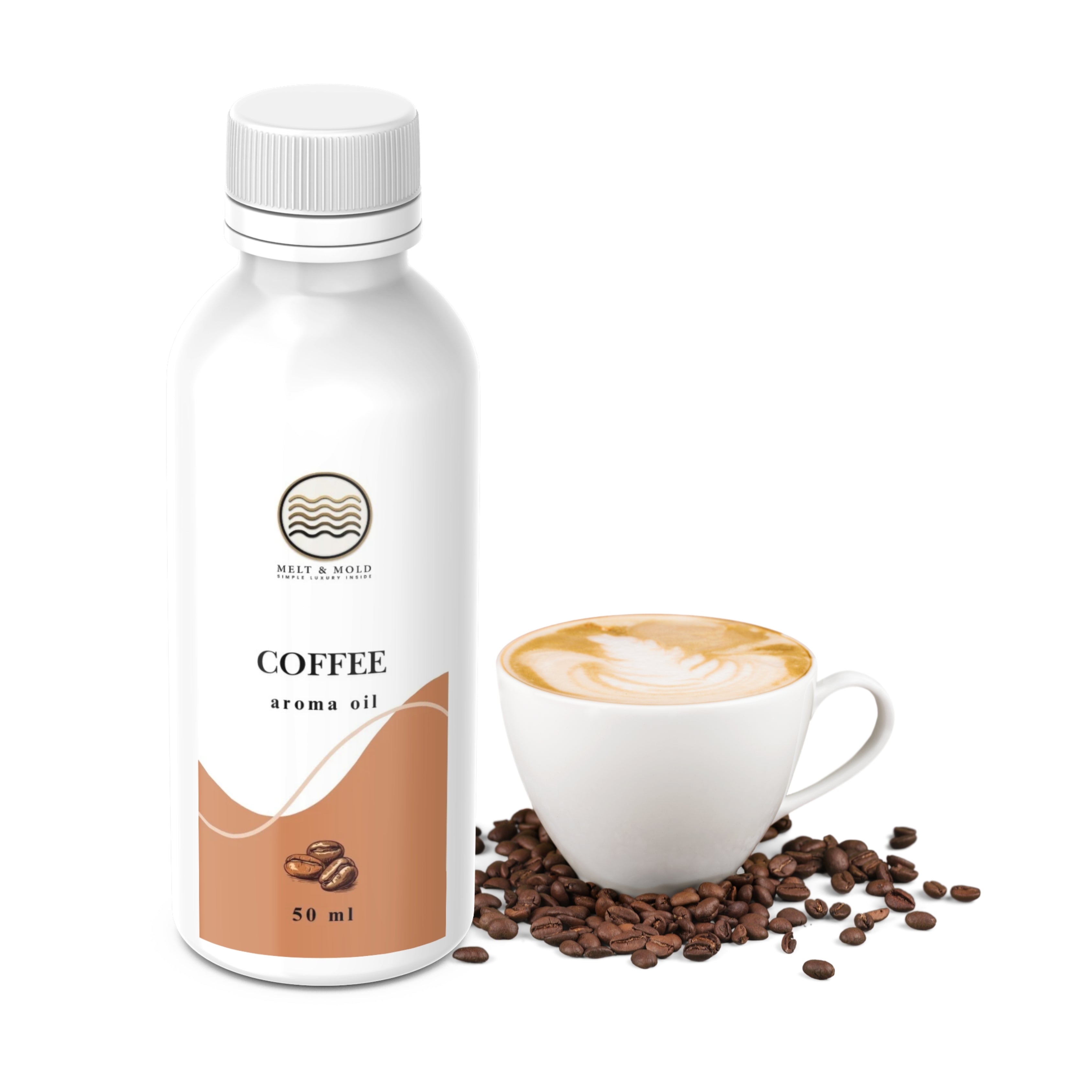 Coffee fragrance oil bottle detail, deep roasted coffee aroma oil for candle making