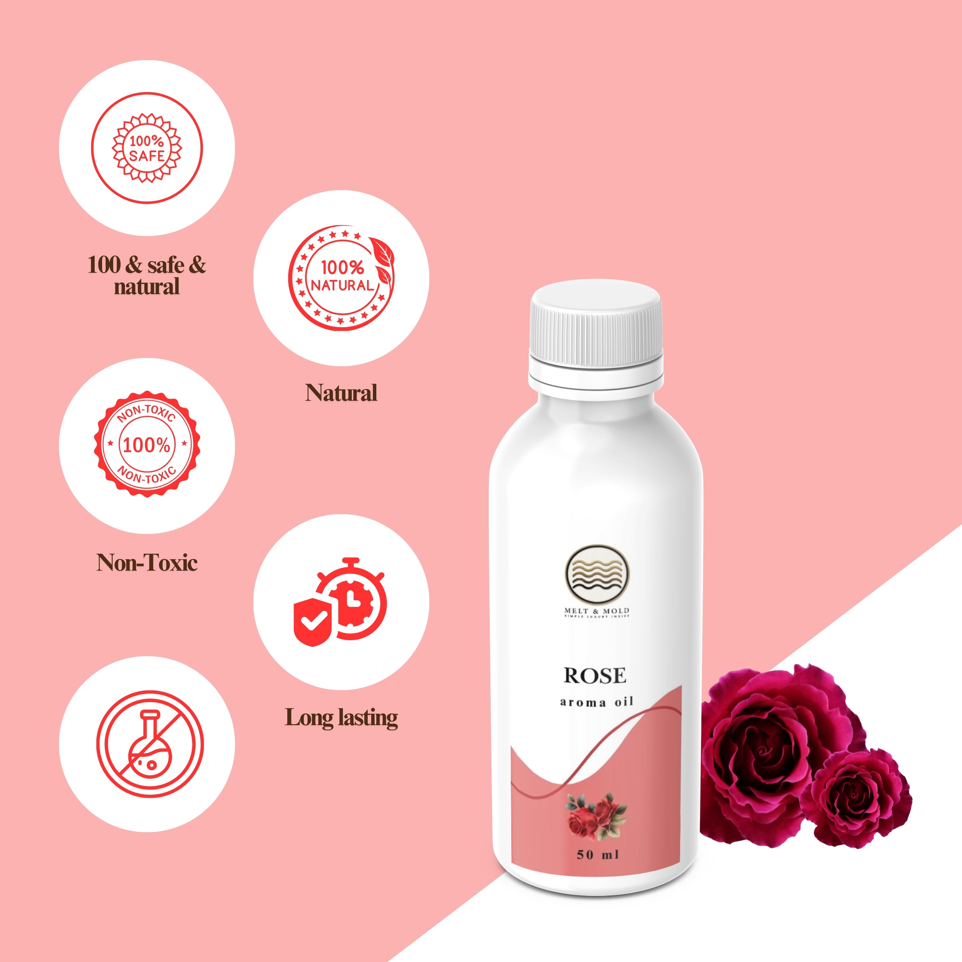 Rose Fragrance Oil – Close-Up | Melt & Mold
