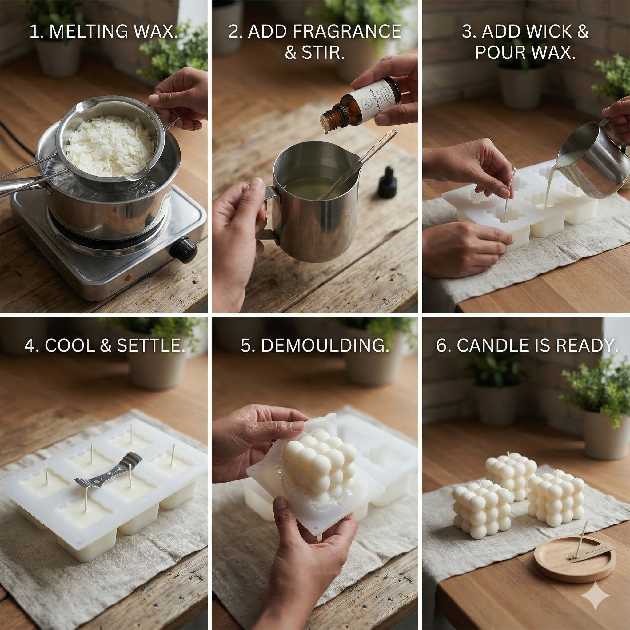 Bubble Candle Silicone Mould – Lifestyle | Melt & Mold