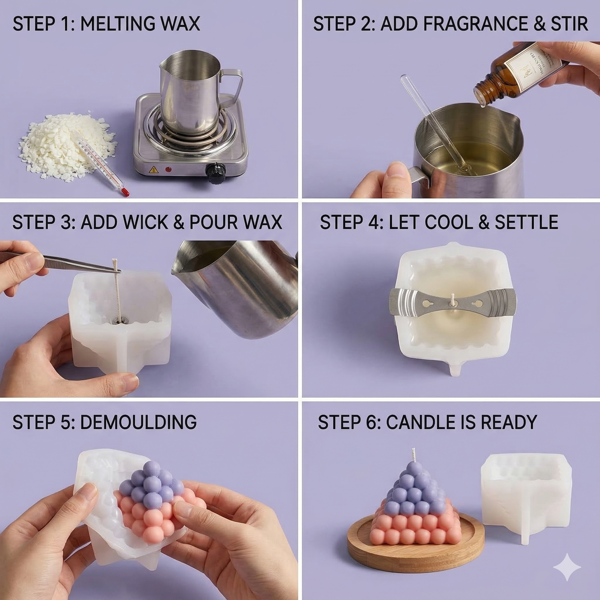 Pyramid Bubble Mould – Lifestyle | Melt & Mold