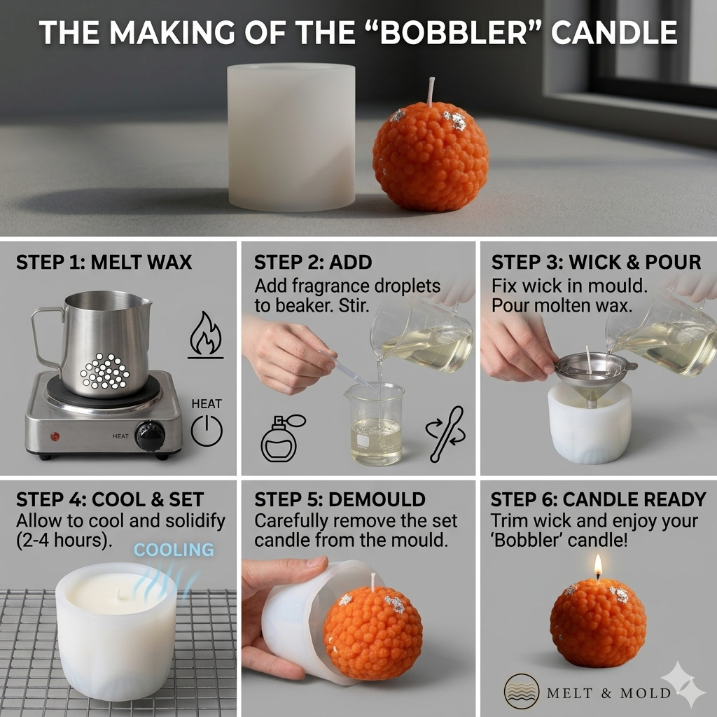Ladoo Candle Mould - Single Cavity – Lifestyle | Melt & Mold