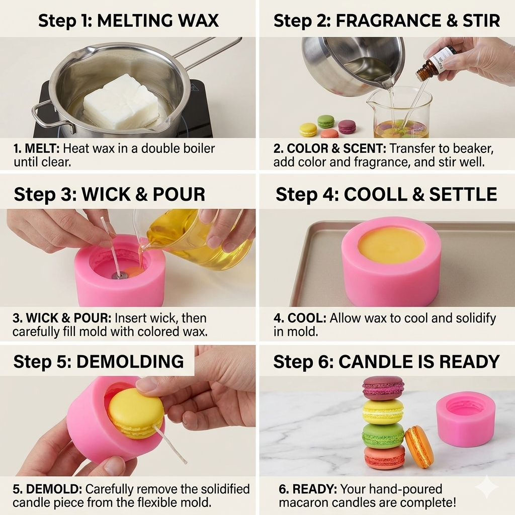 Macaroon Mould – Close-Up | Melt & Mold
