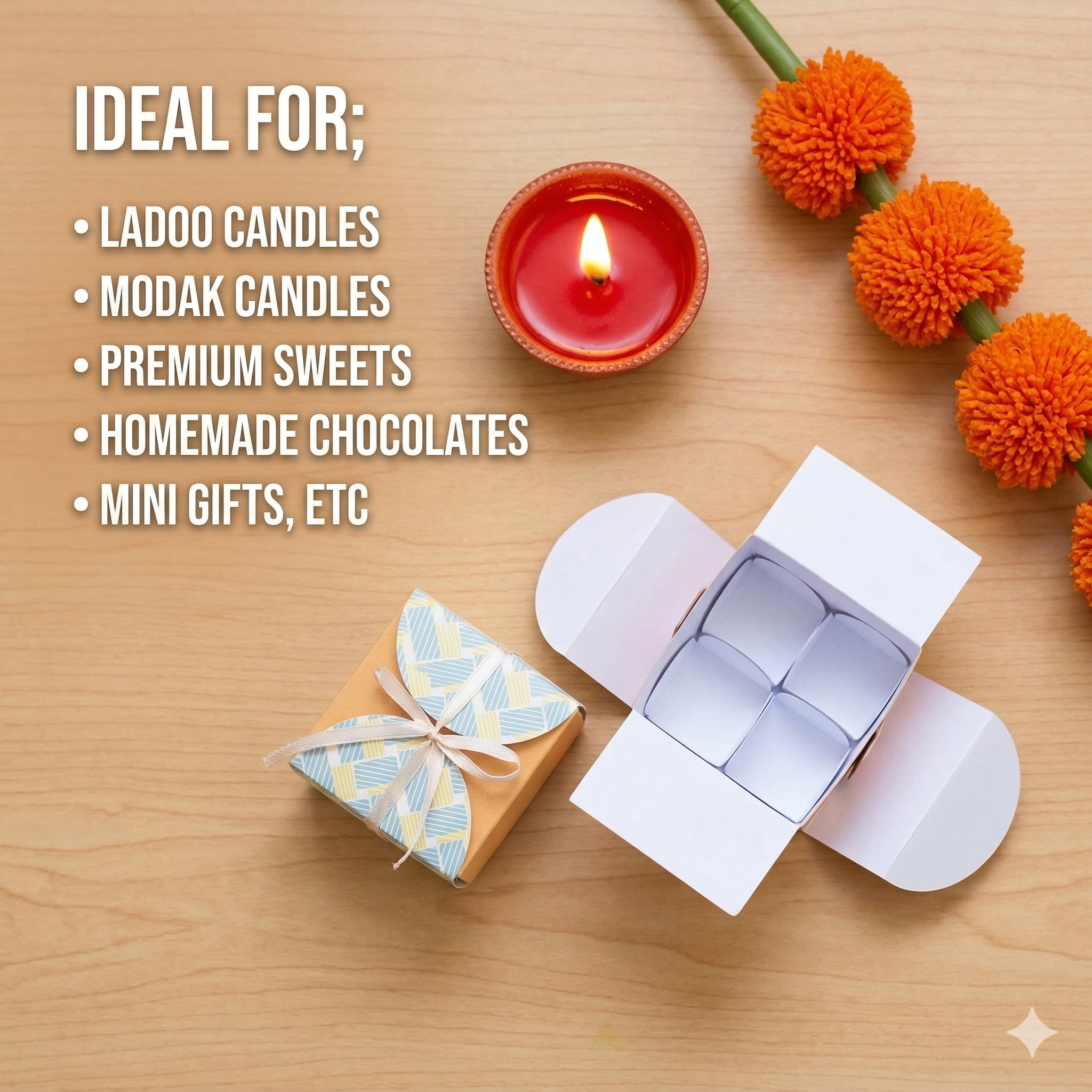 4 Cavity Multipurpose Gift Box β Lifestyle | Melt & Mold