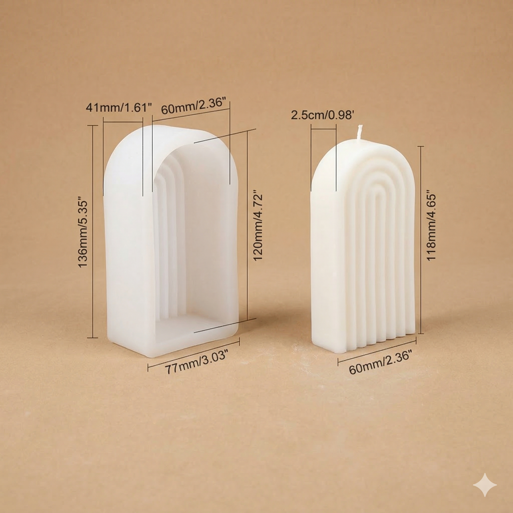 Rainbow Silicone Mould – Close-Up | Melt & Mold