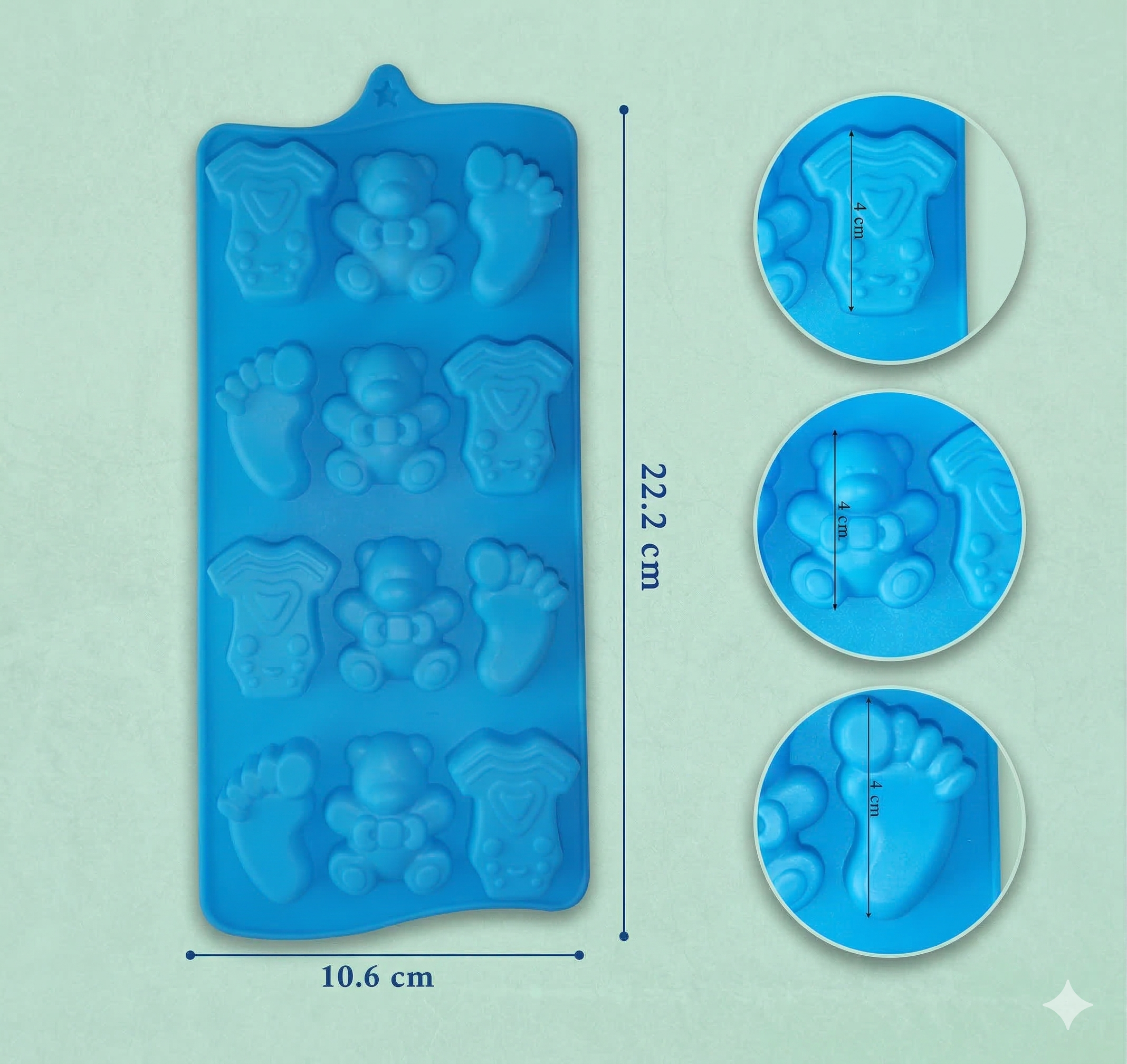 Baby Shower Mould – Close-Up | Melt & Mold