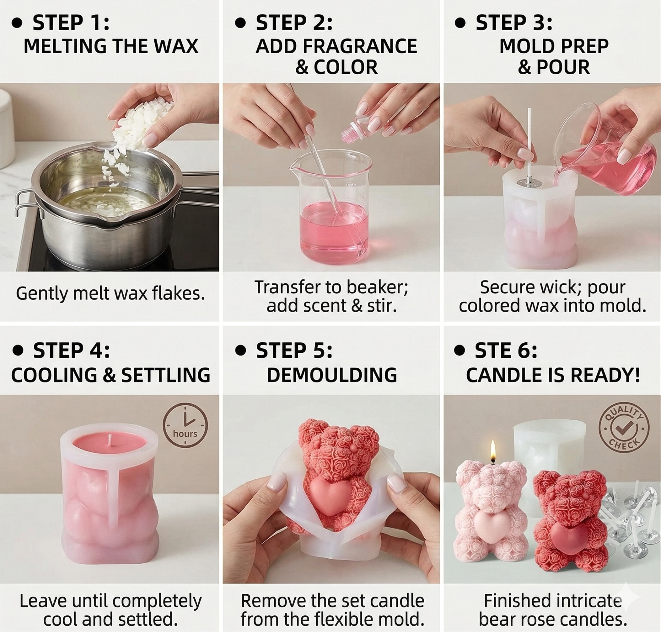 Teddy Silicone Mould – Lifestyle | Melt & Mold