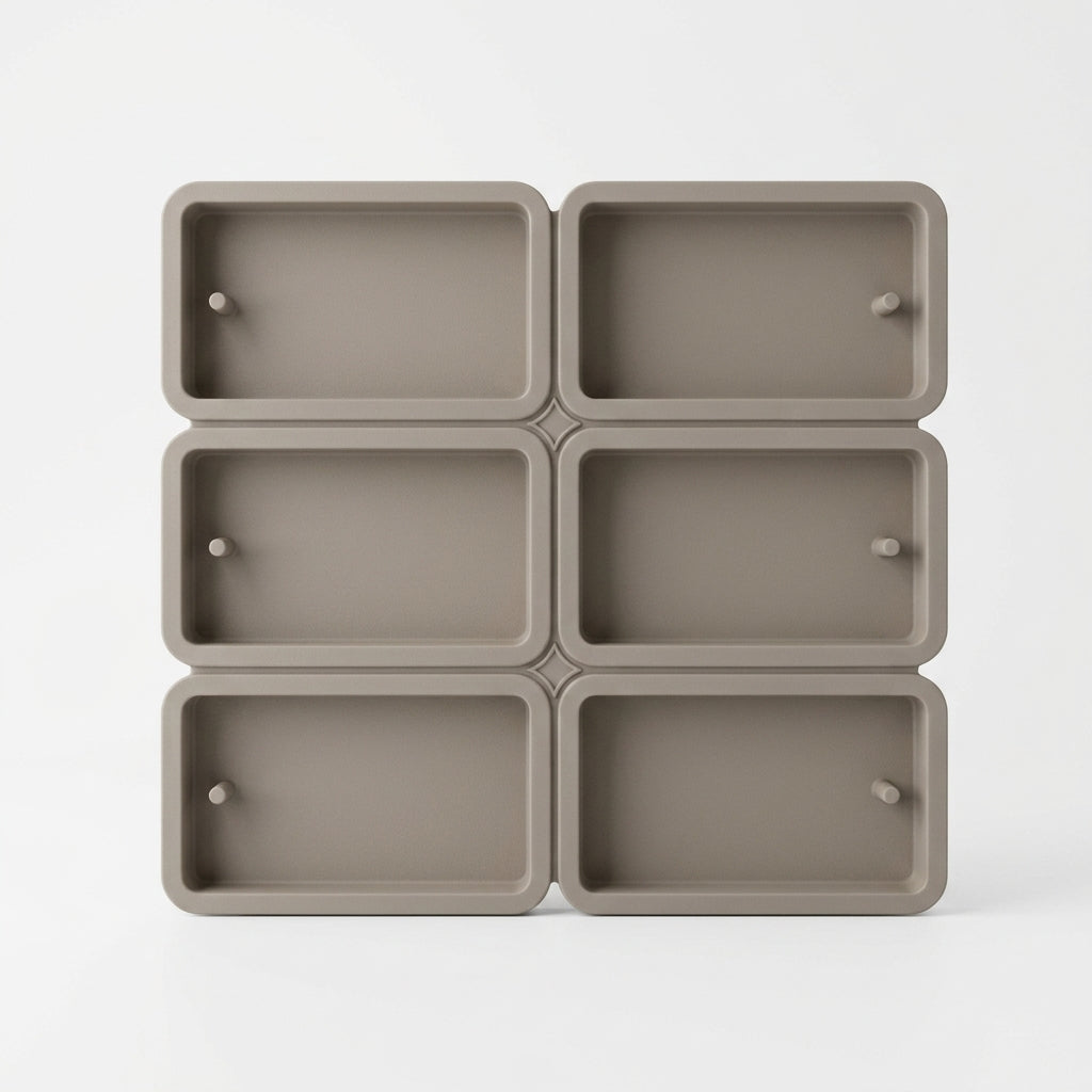 6 Cavity Rectangular Wax Sachet Mould