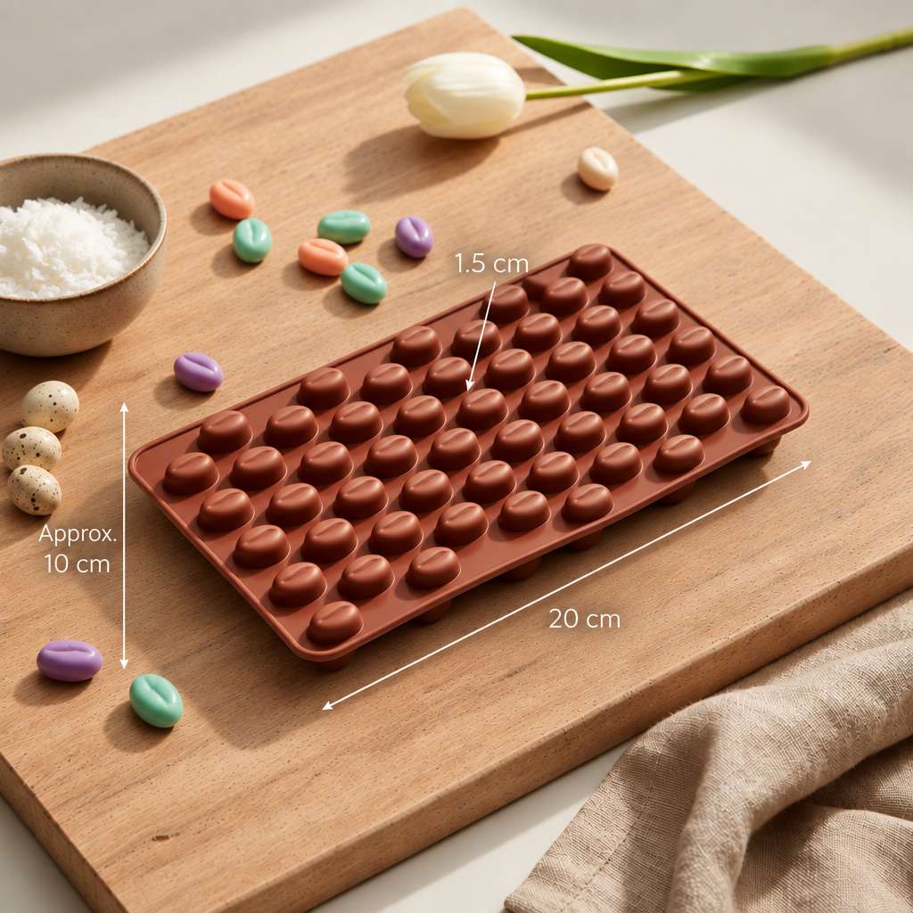 Coffee Bean Silicone Mould – Product View | Melt & Mold