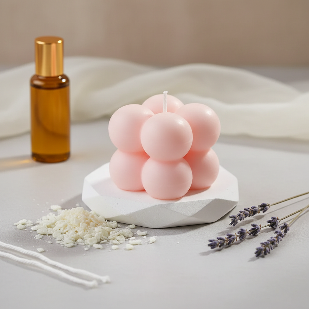 Mini Bubble Candle Mould- Single Cavity β Product View | Melt & Mold