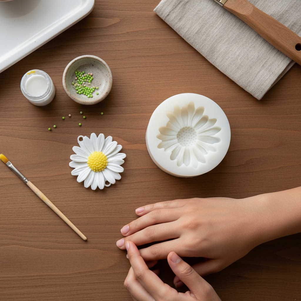 Daisy Candle Silicone Mould | Melt & Mold
