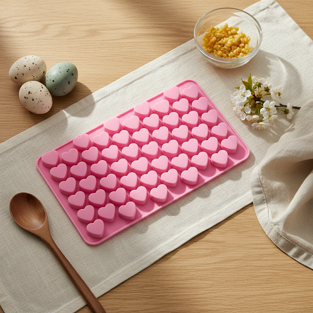 Mini Heart Silicone Mould – Product View | Melt & Mold