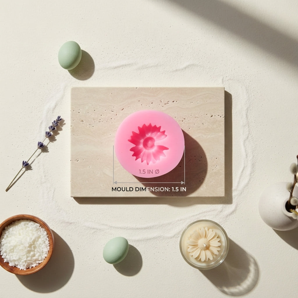 Mini Daisy Flower Mould β Detail View | Melt & Mold