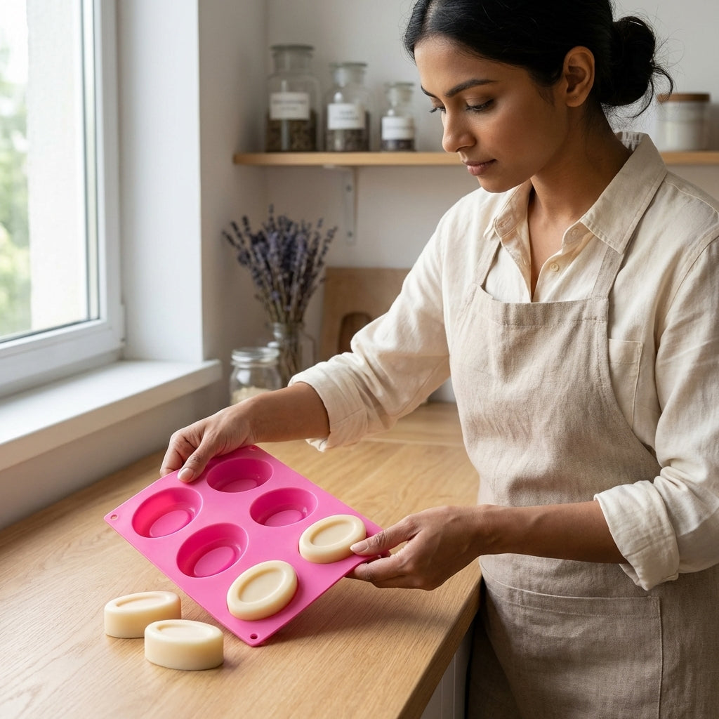 Oval Soap Mold – Close-Up | Melt & Mold