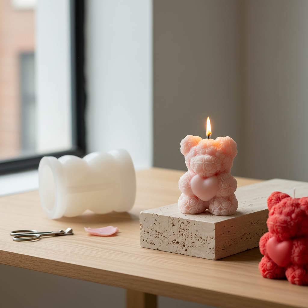 Teddy Silicone Mould – Detail View | Melt & Mold