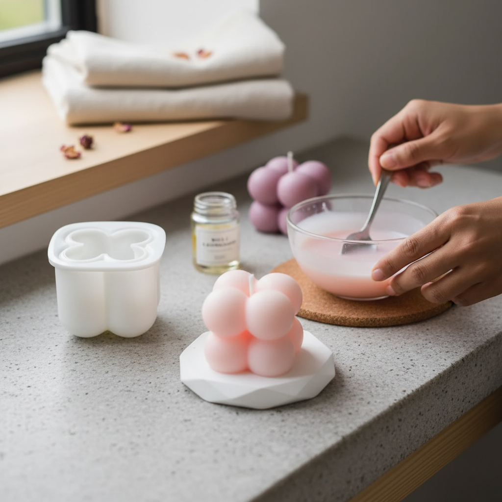Mini Bubble Candle Mould- Single Cavity | Melt & Mold