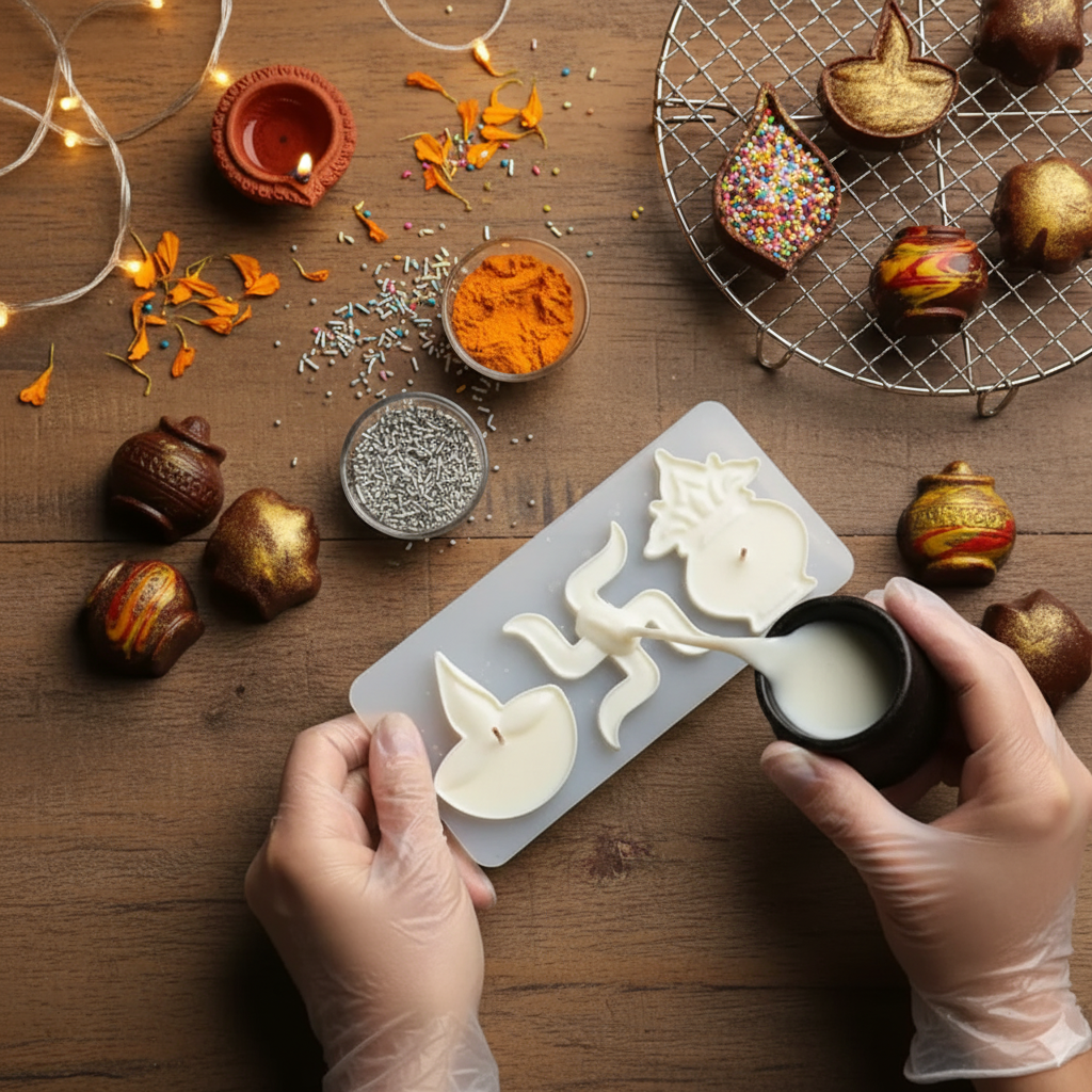 Diwali Special Mould – Detail View | Melt & Mold