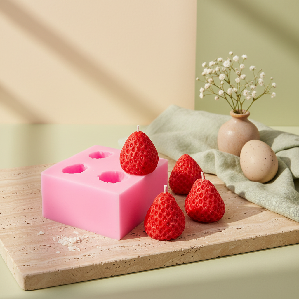 Strawberry Mini Silicone Mould | Melt & Mold