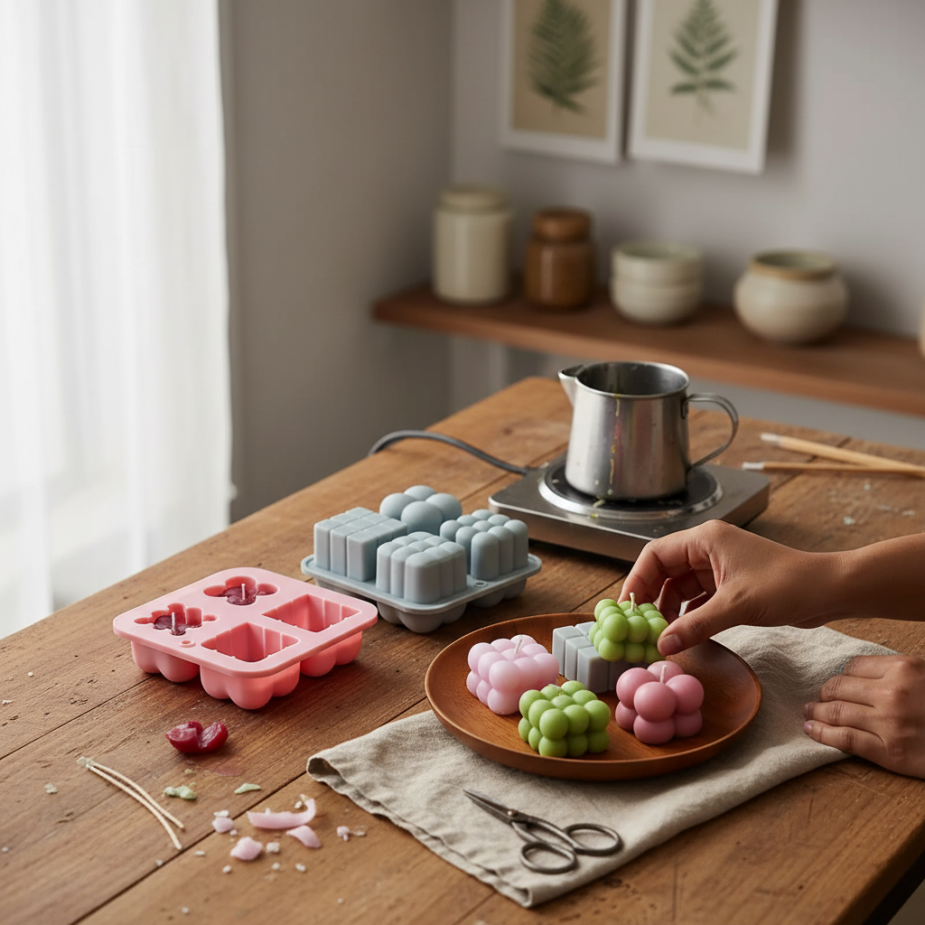 4 in 1 Assorted Small Candle Mould – Product View | Melt & Mold