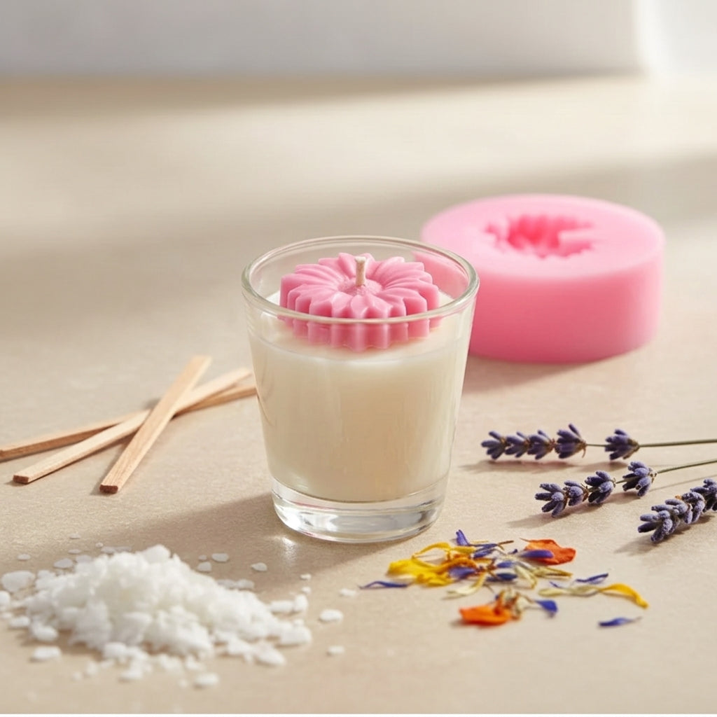 Mini Daisy Flower Mould β Close-Up | Melt & Mold