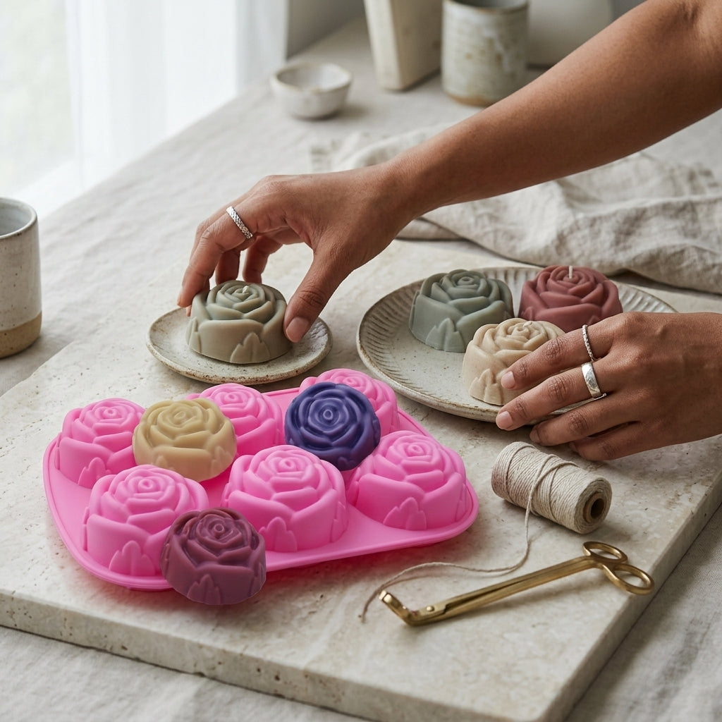 Rose Bar Soap Mold – Product View | Melt & Mold
