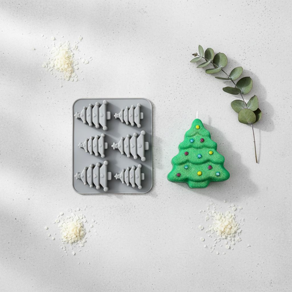 6 Cavity Christmas Tree Mould | Melt & Mold