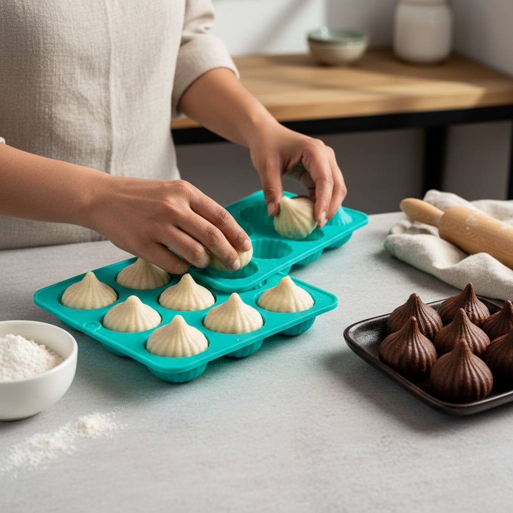 Modak Candle Mould – Product View | Melt & Mold