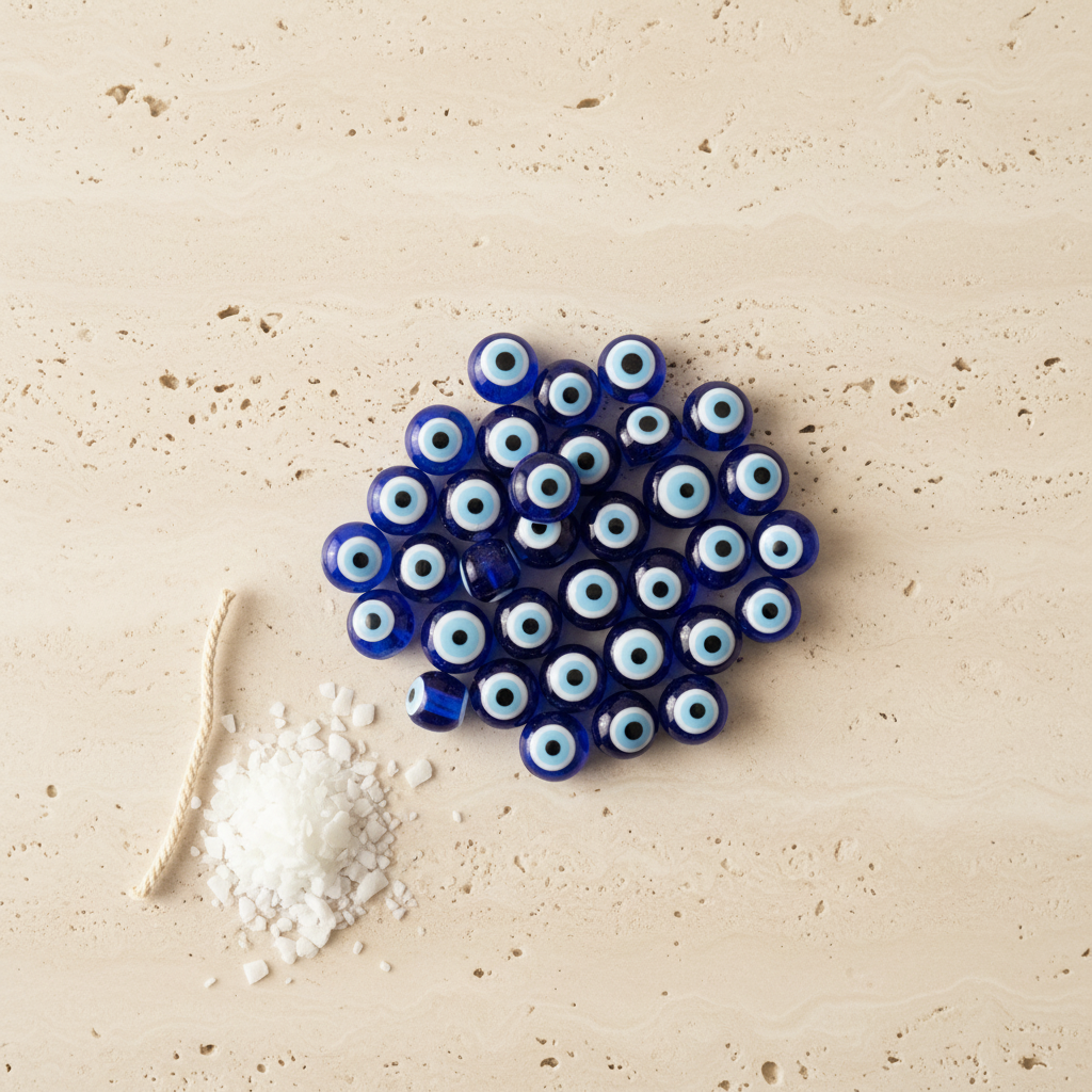 Evil Eye Beads - Pack Of 20 – Detail View | Melt & Mold
