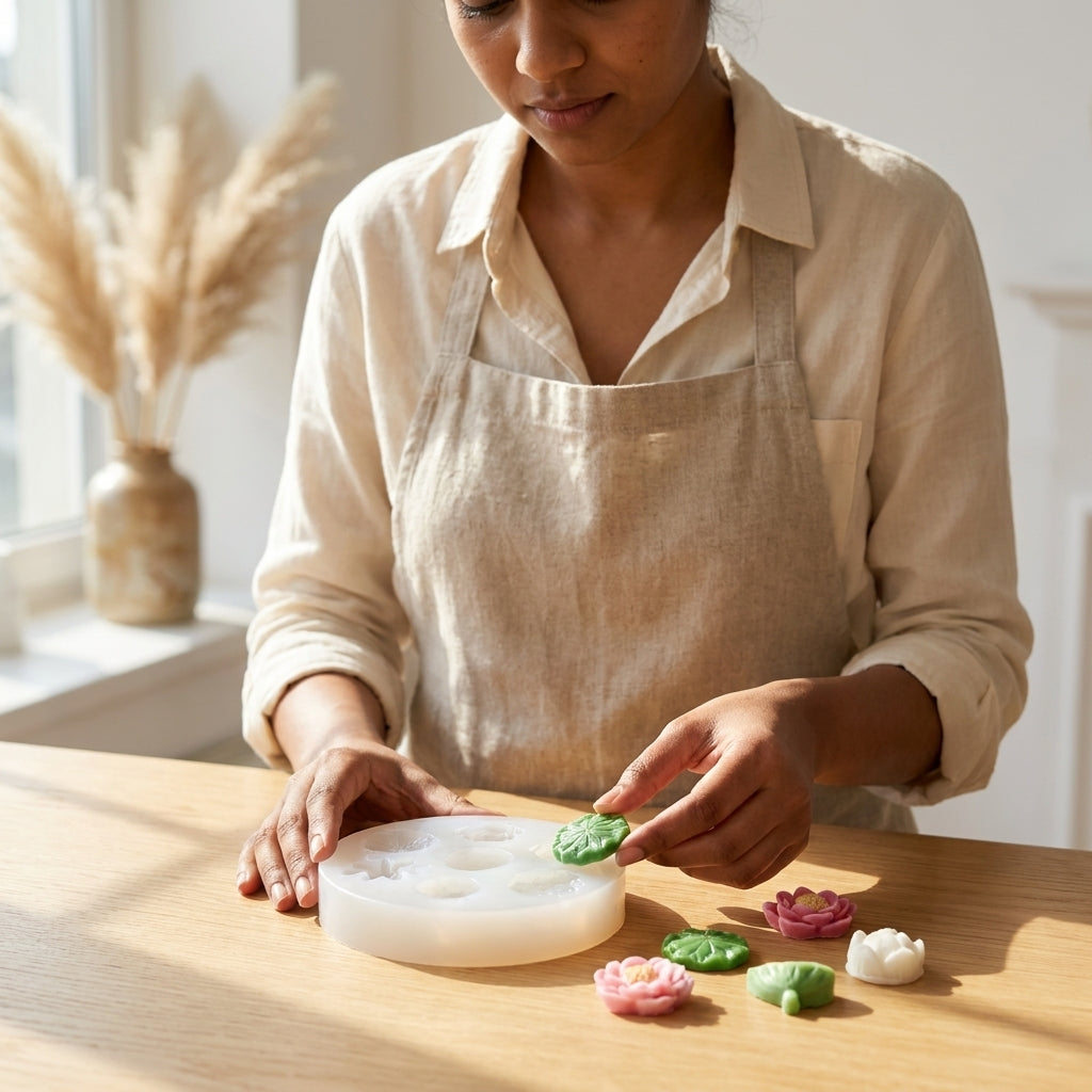 Lotus Pond Mould 3 – close-up view