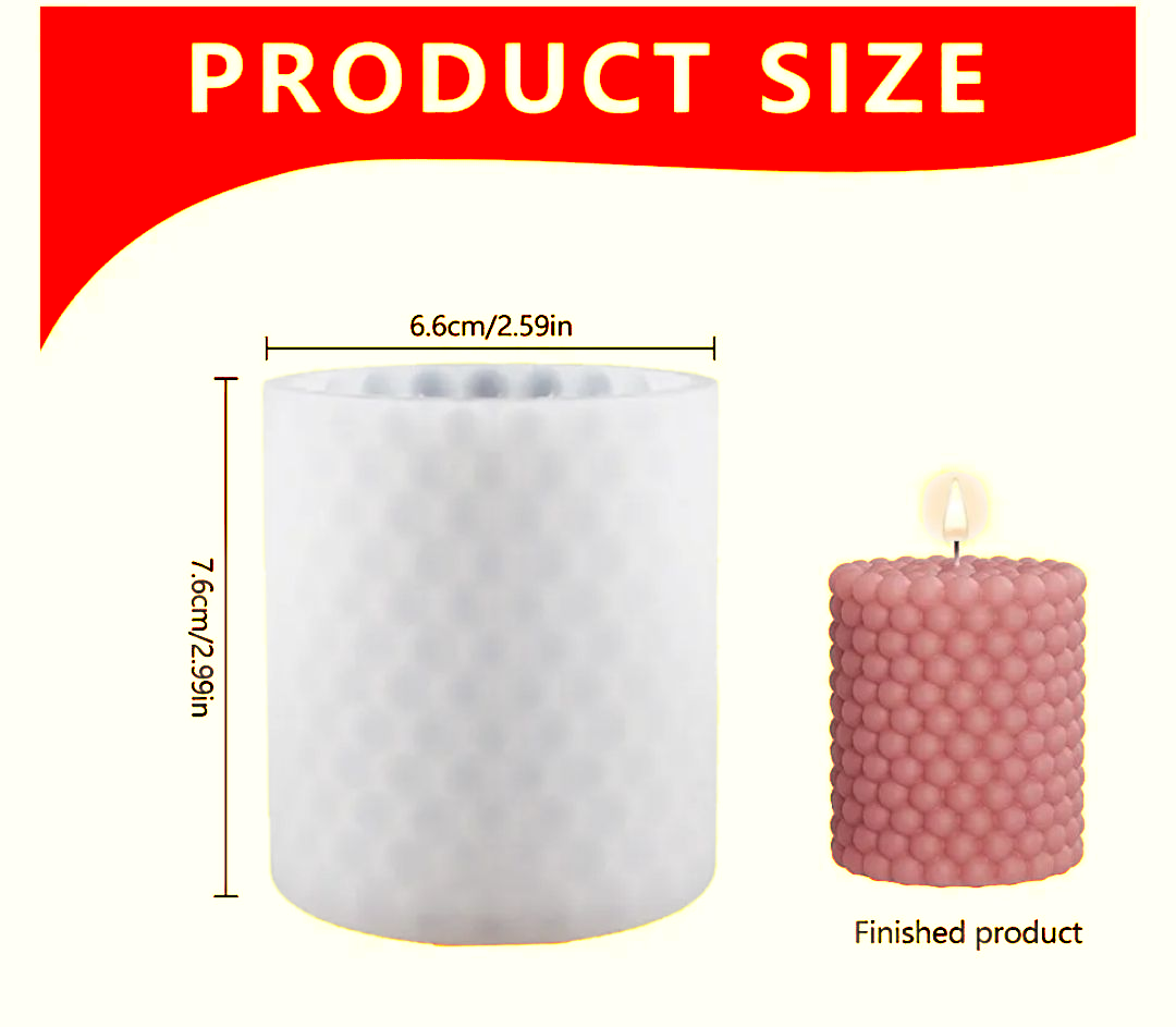 Bubble Pillar Candle Silicone Mould – Lifestyle | Melt & Mold