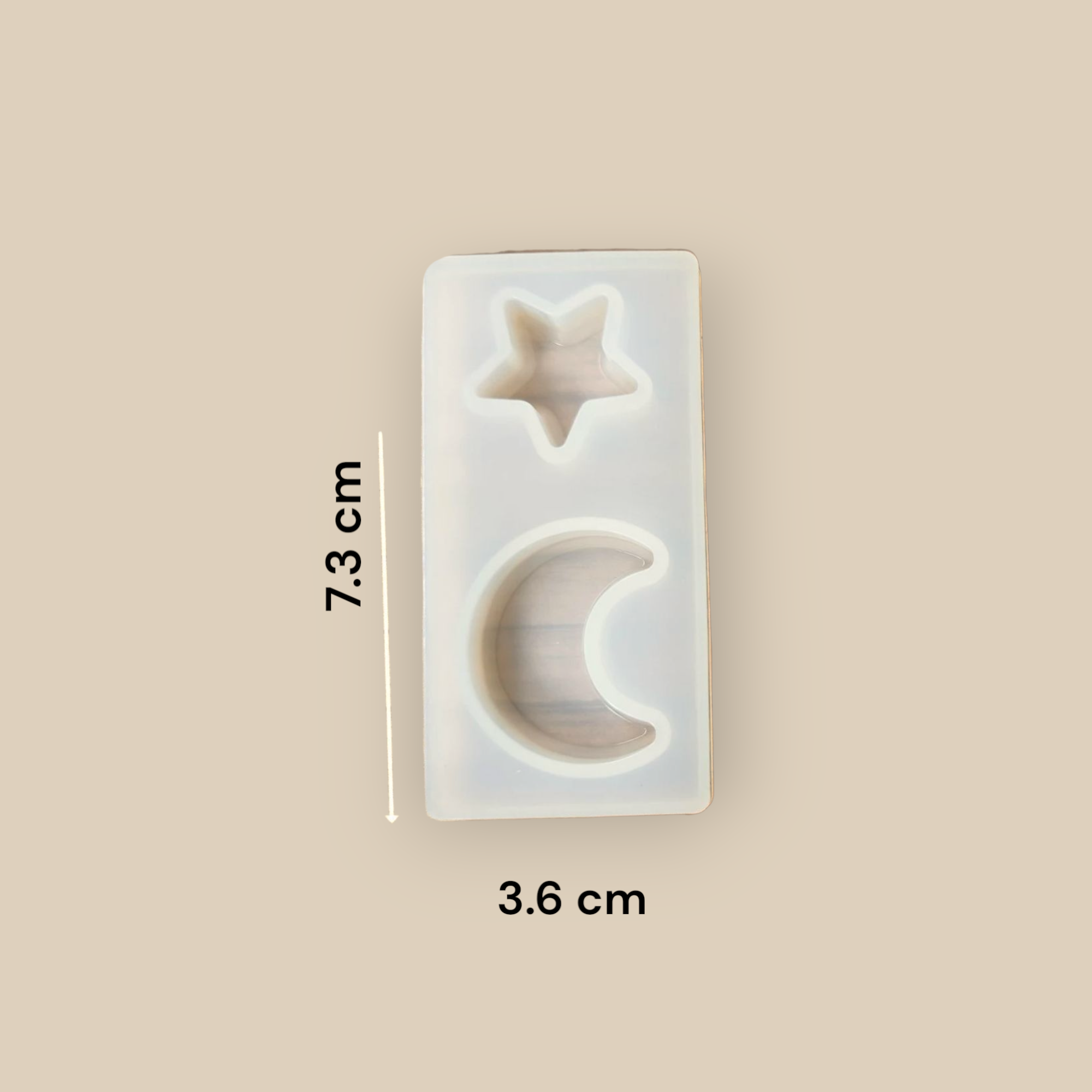 Sun & Moon Mini Mould – Detail View | Melt & Mold