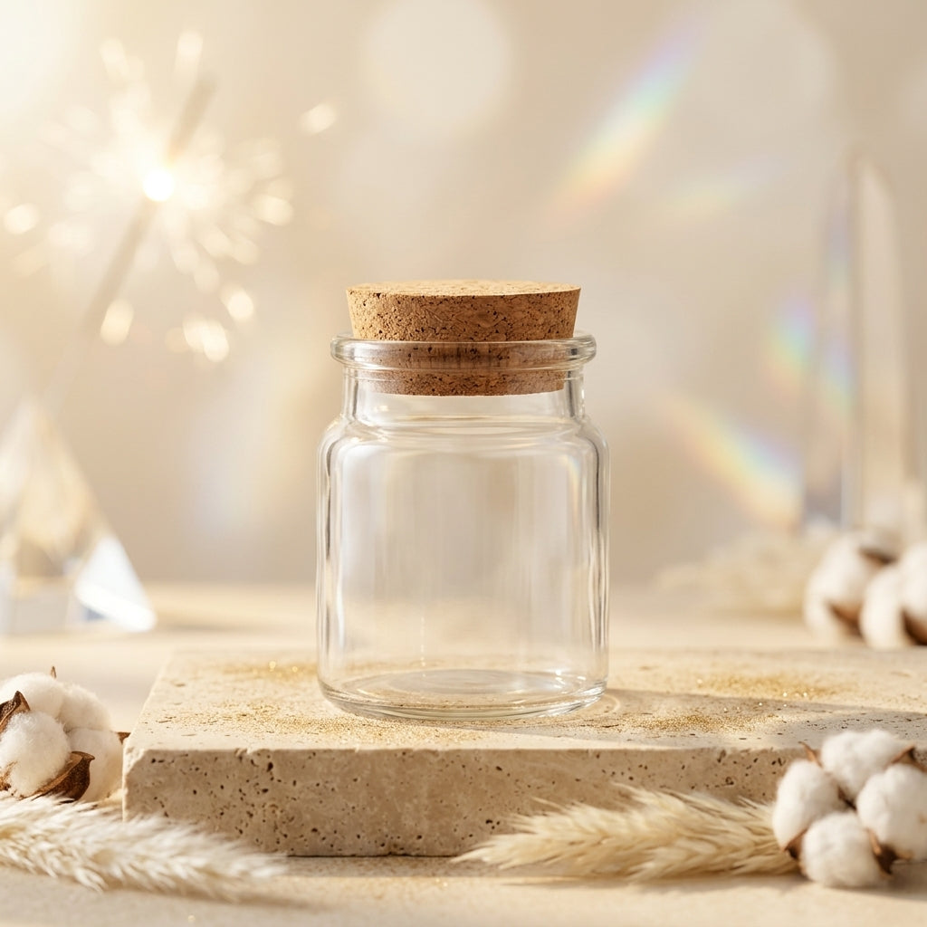 Glass Jar With Cork Lid