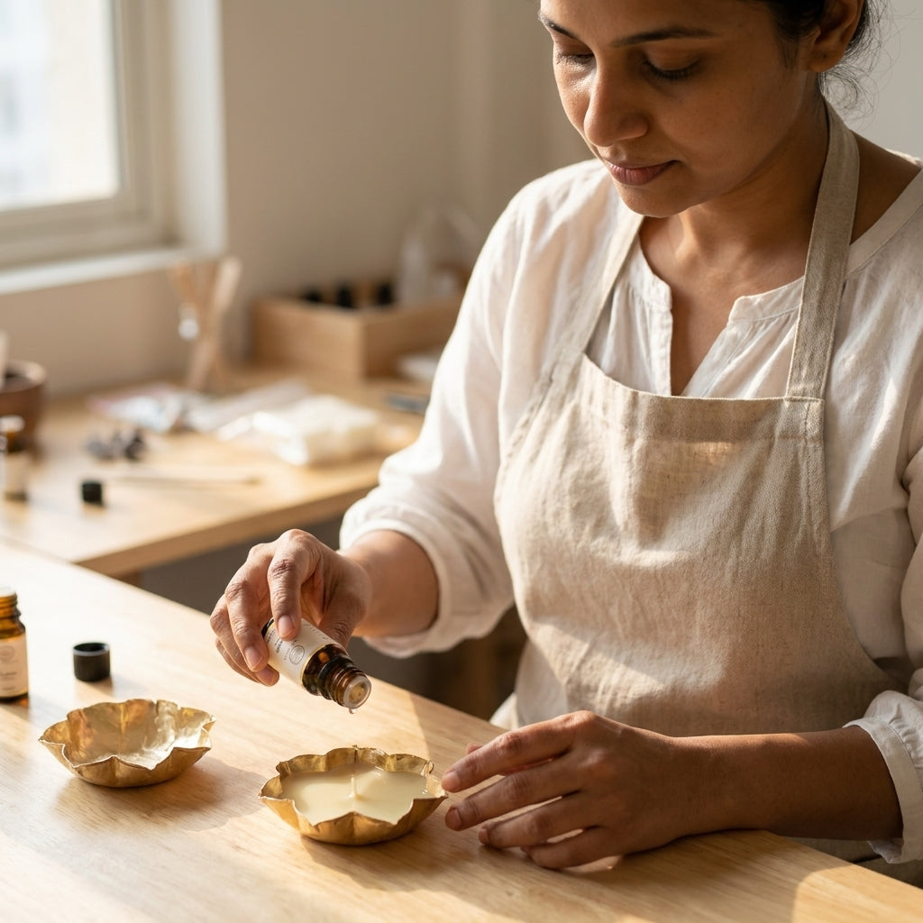 Urli Bowl Candle DIY Kit – angle view