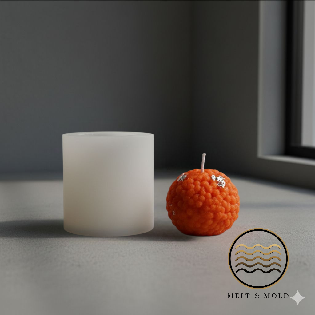 Ladoo Candle Mould - Single Cavity – Close-Up | Melt & Mold