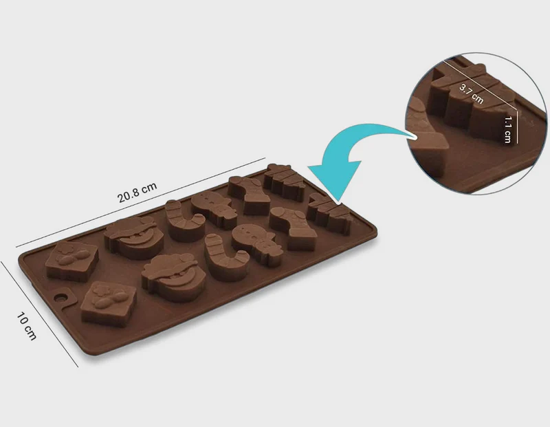 Christmas Mini Mould – Detail View | Melt & Mold