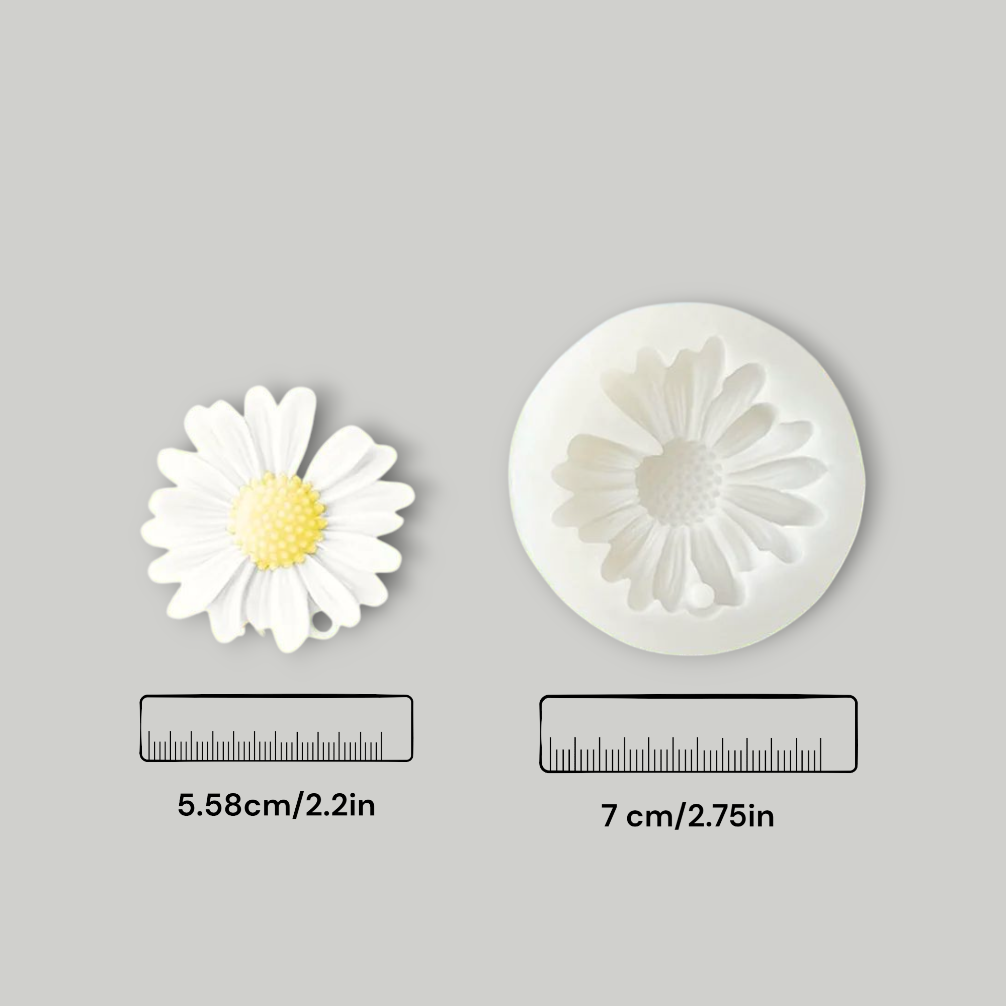 Daisy Candle Silicone Mould – Close-Up | Melt & Mold