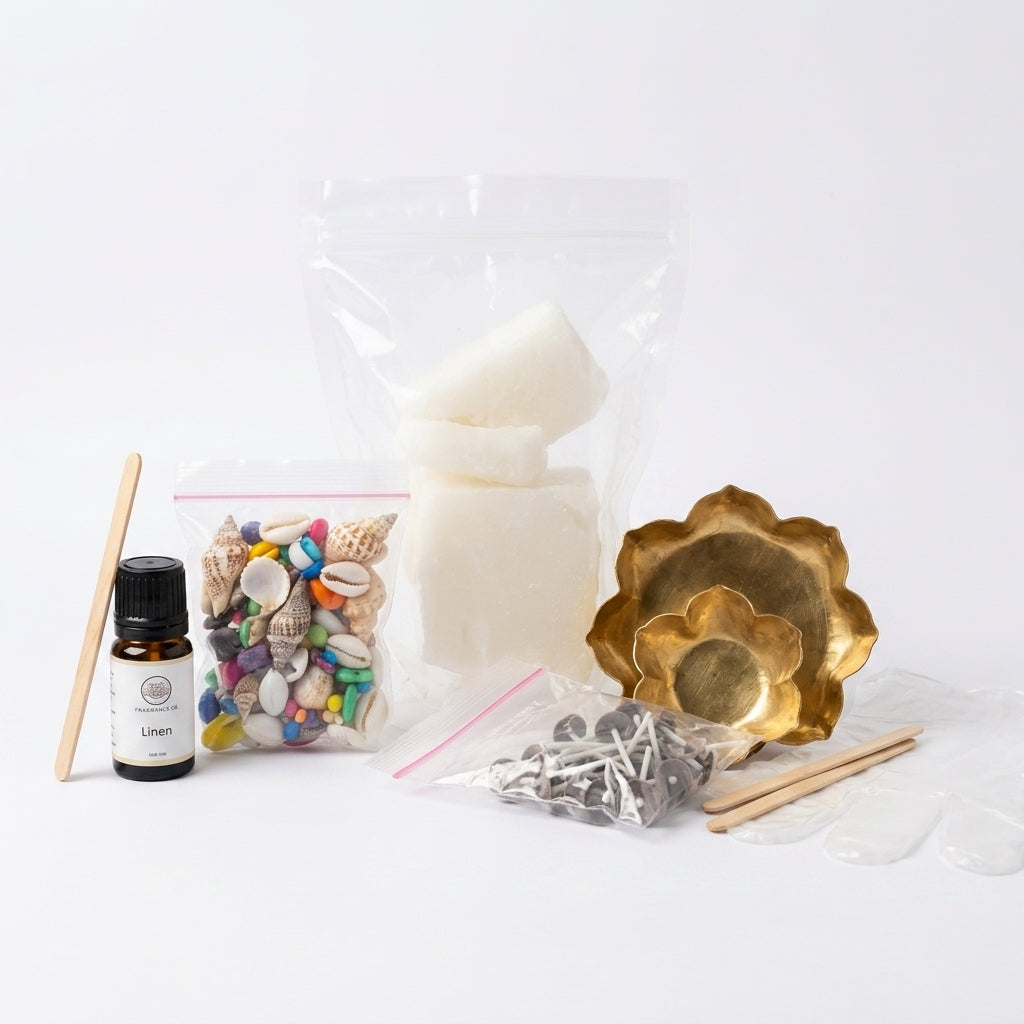 Urli Bowl Candle DIY Kit – close-up view