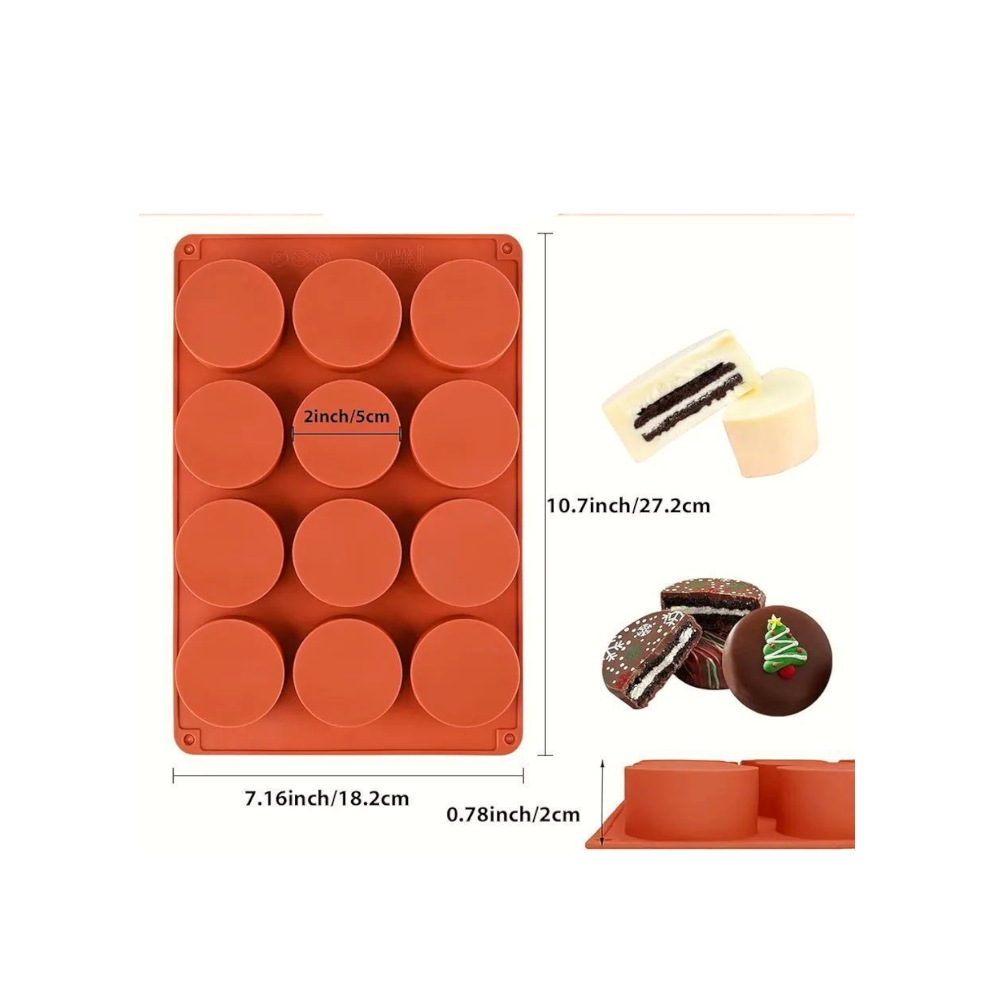 Round Silicone Mould – Detail View | Melt & Mold