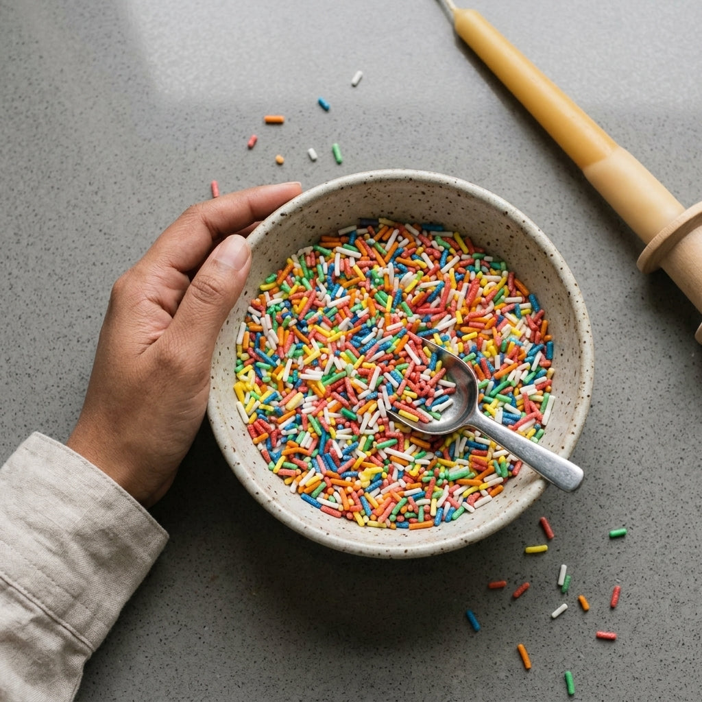 Rainbow Sprinkles for Candle Making β 35-40g β front view