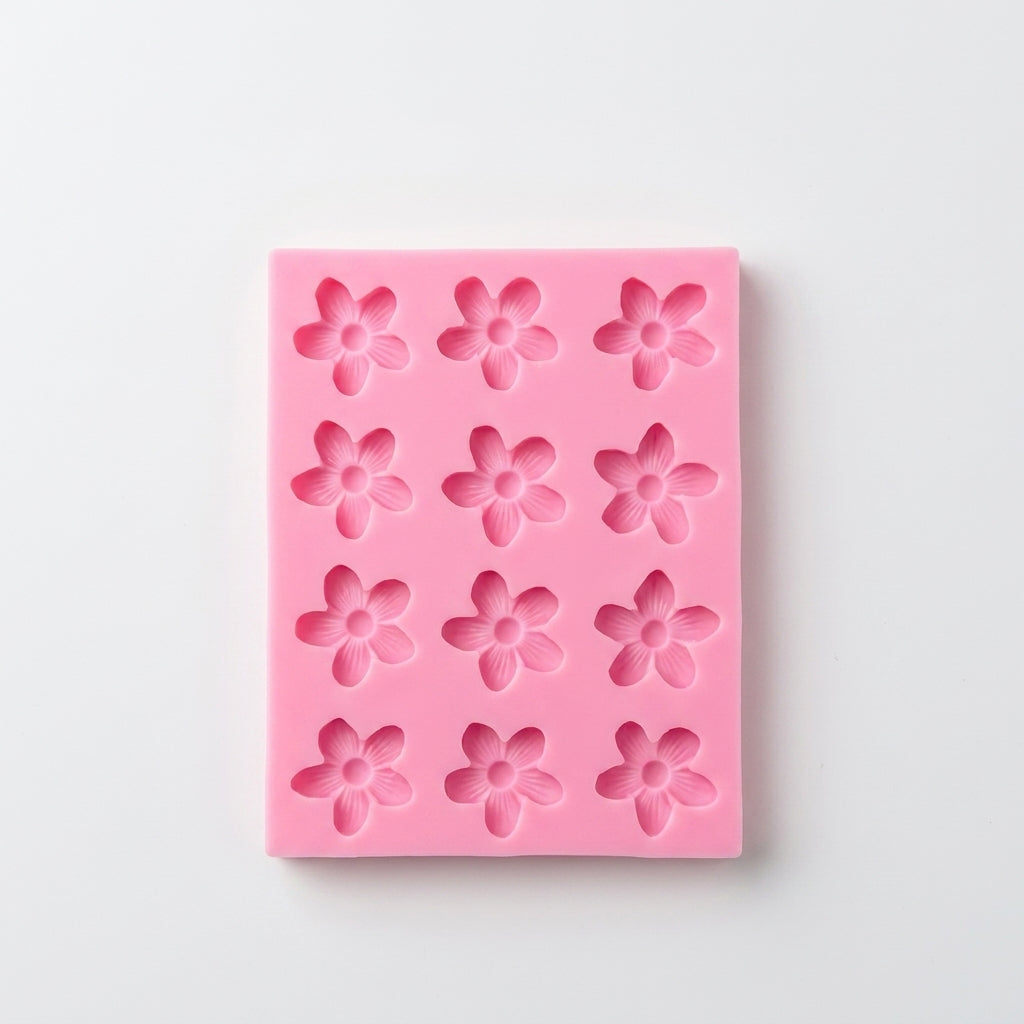 12 Cavity Flower Mould – side view