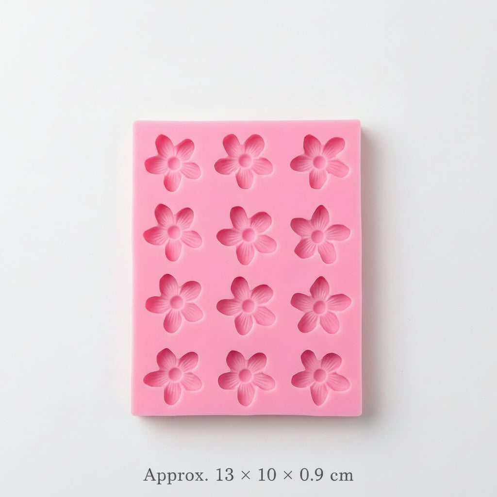 12 Cavity Flower Mould – side view