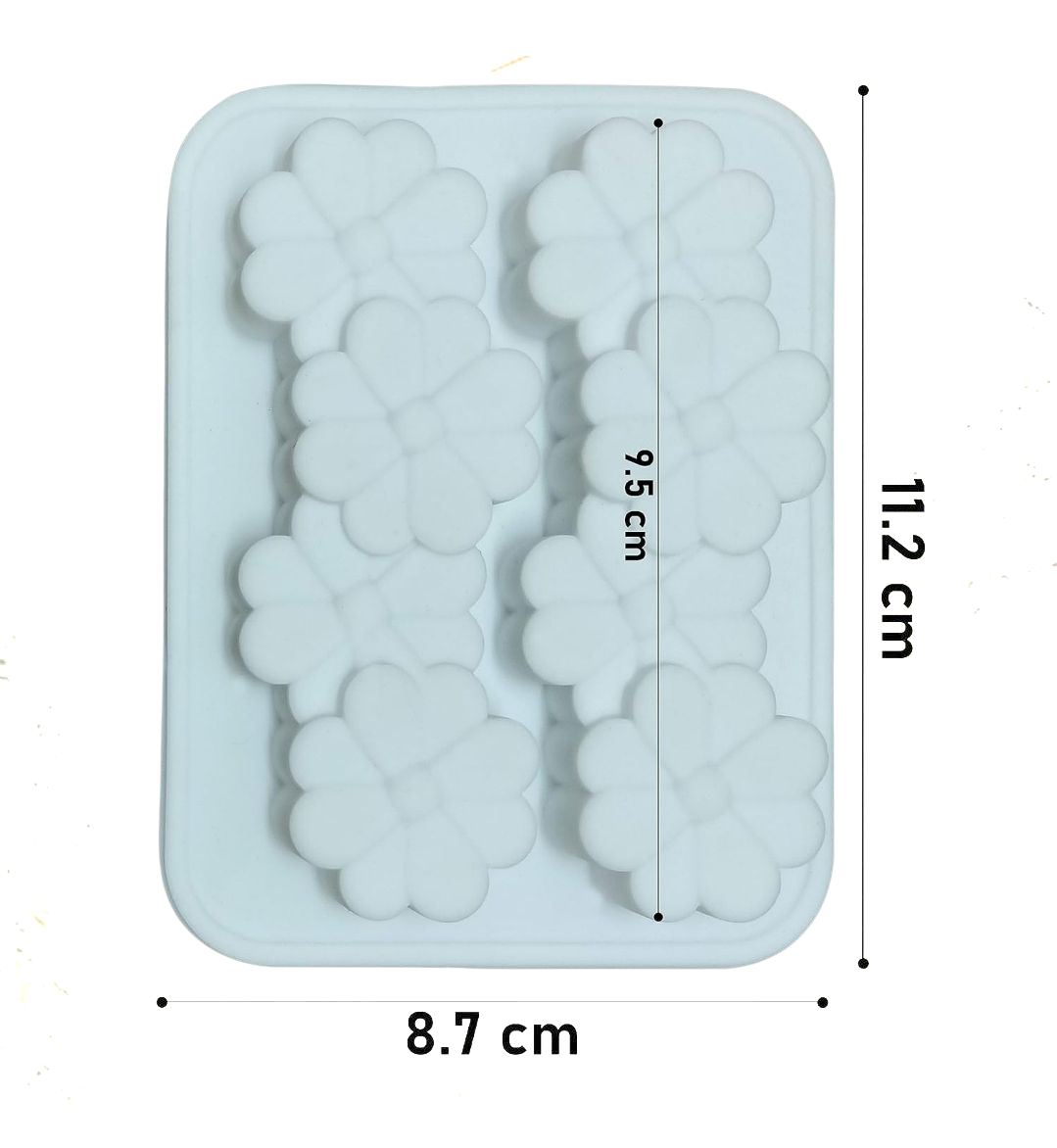 Small Flower Pillar Mould – Close-Up | Melt & Mold
