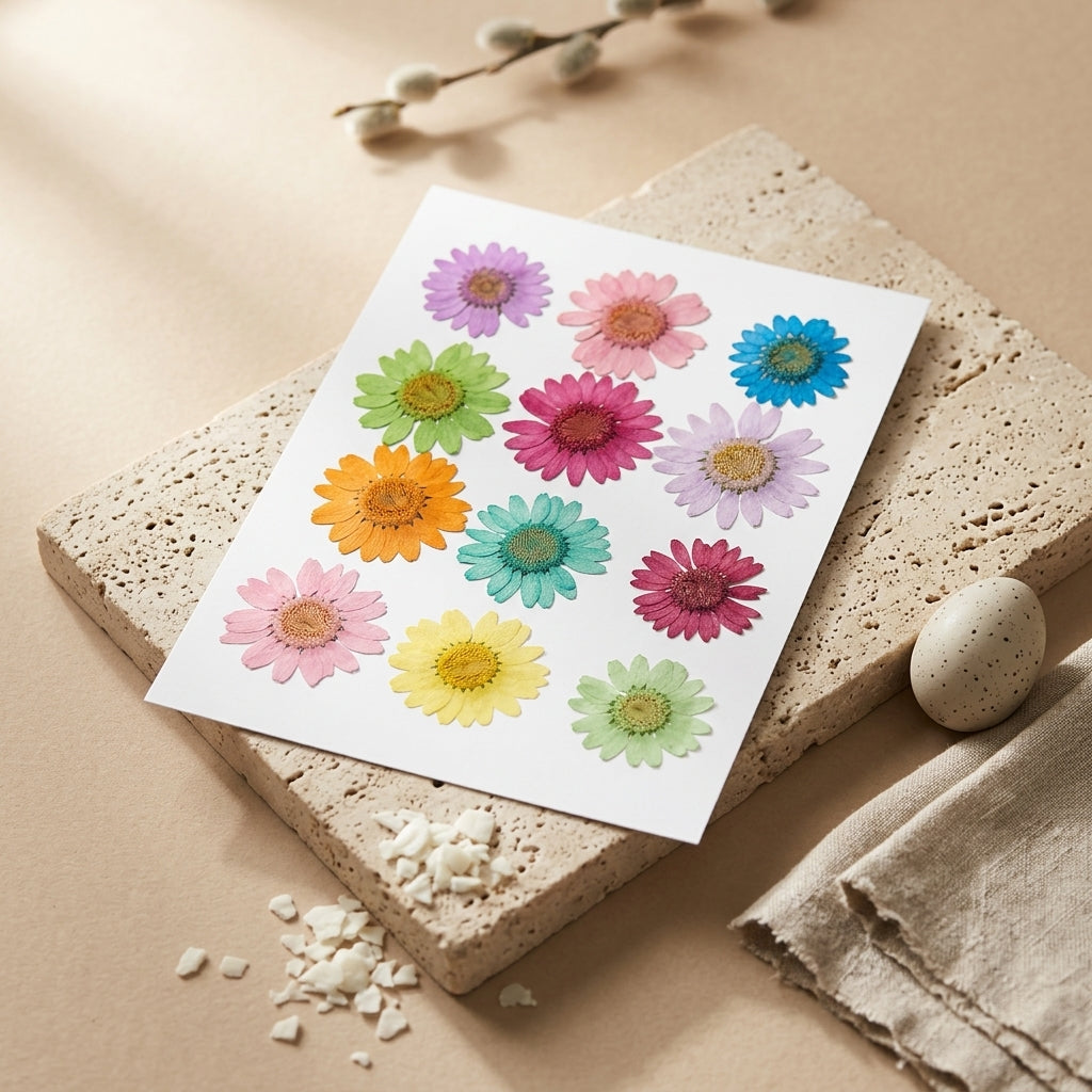 Daisy Flower Pressed Sheet – front view