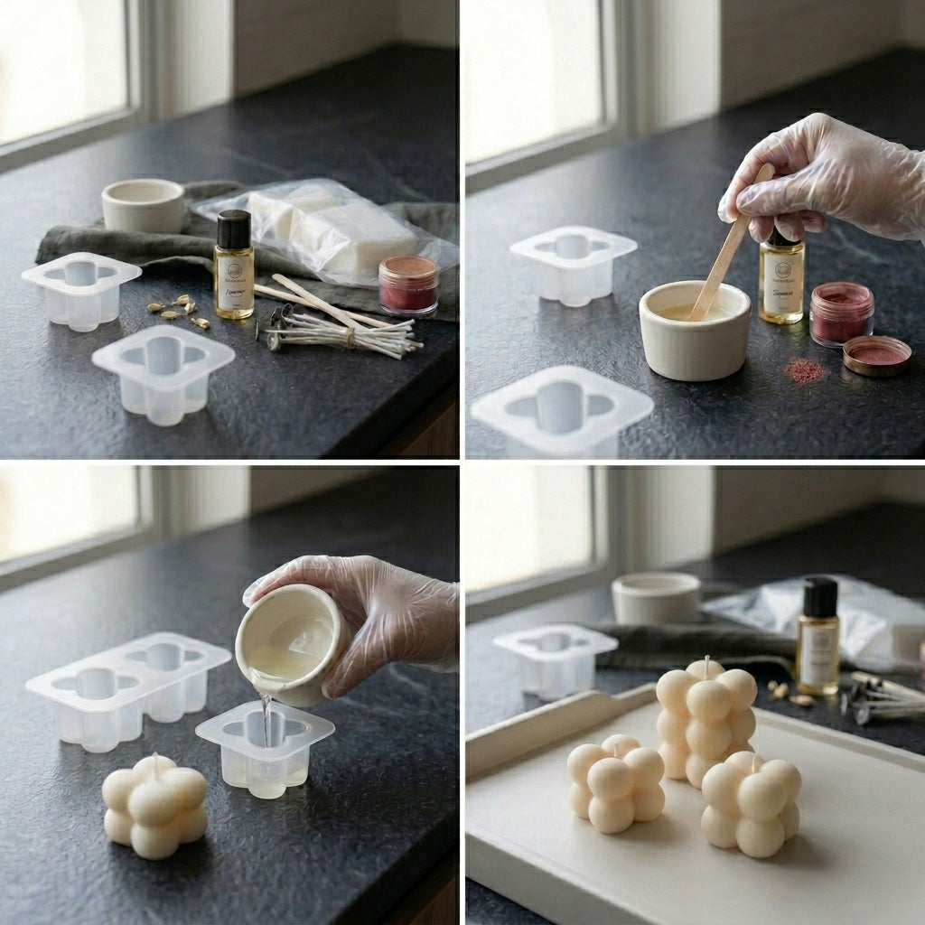 Bubble Candle DIY Kit – detail view