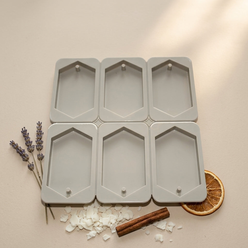 6 Cavity Hexagon Wax Sachet Mould