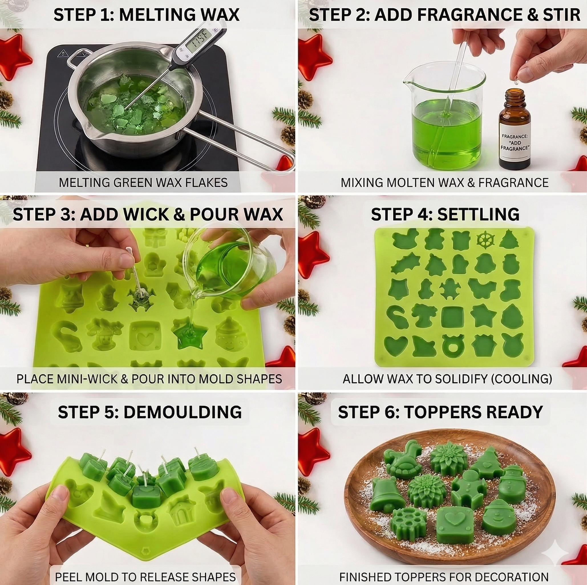 Multicavity Christmas Mould – Lifestyle | Melt & Mold
