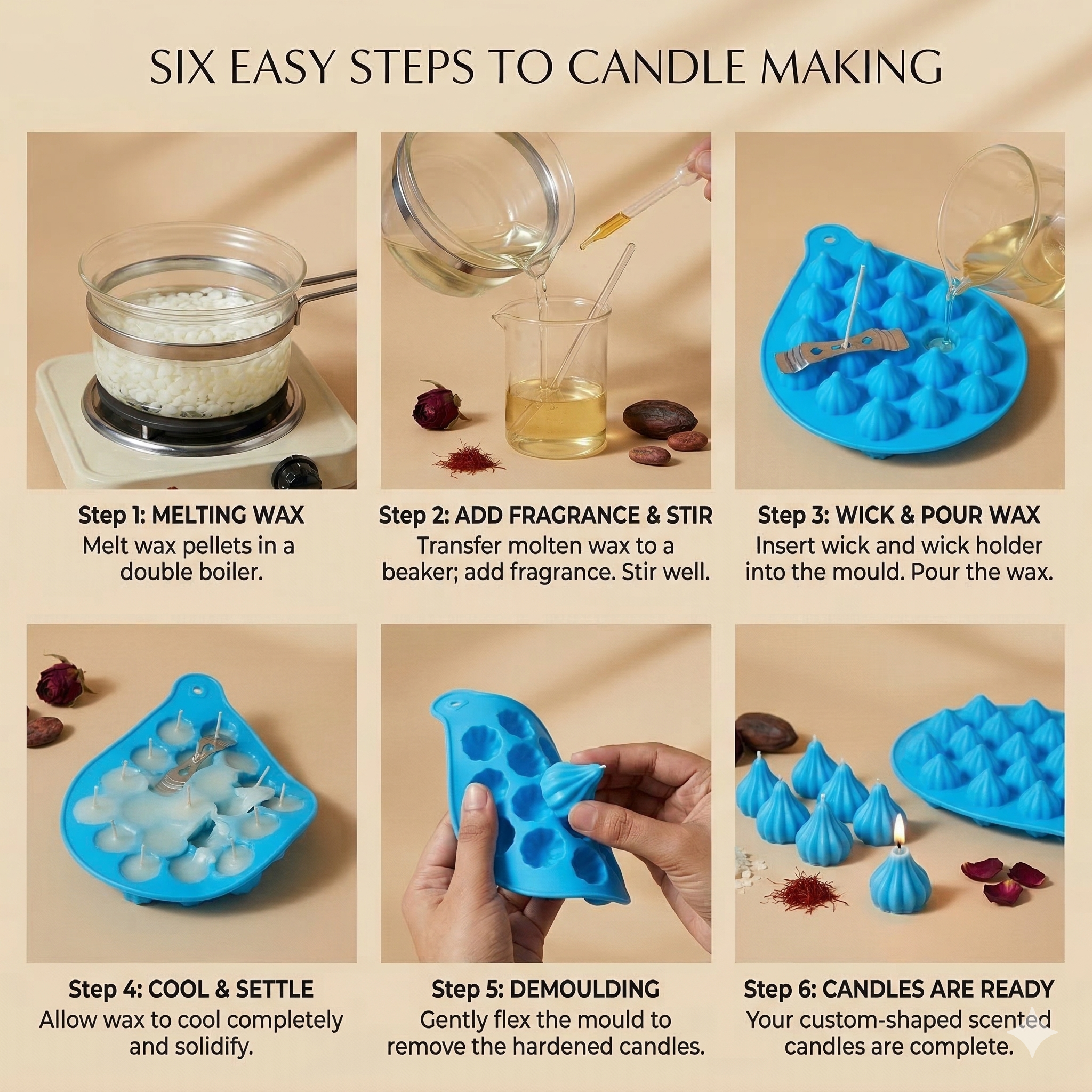 Multicavity Modak Mould – Close-Up | Melt & Mold