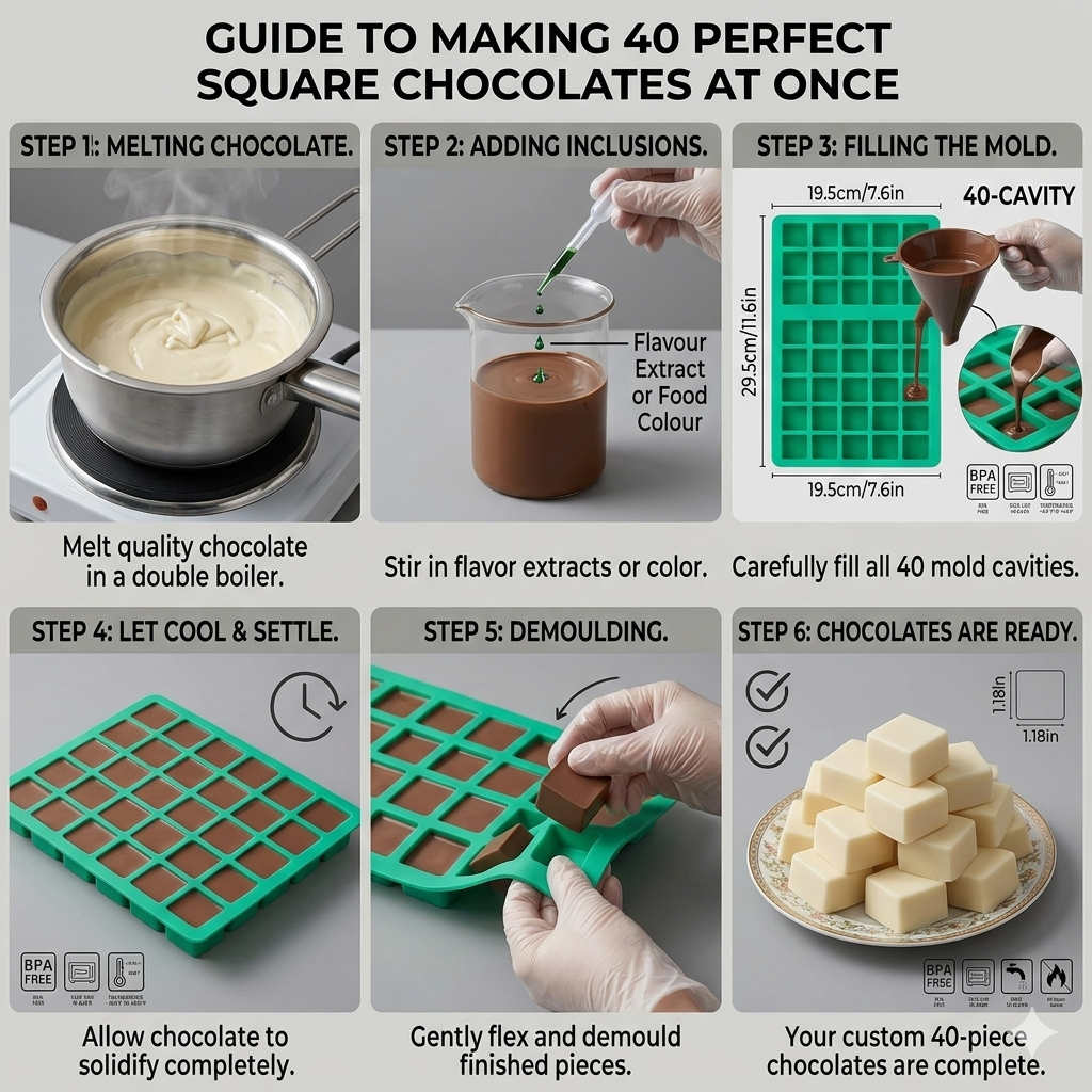 Mini Cube Mould – Lifestyle | Melt & Mold