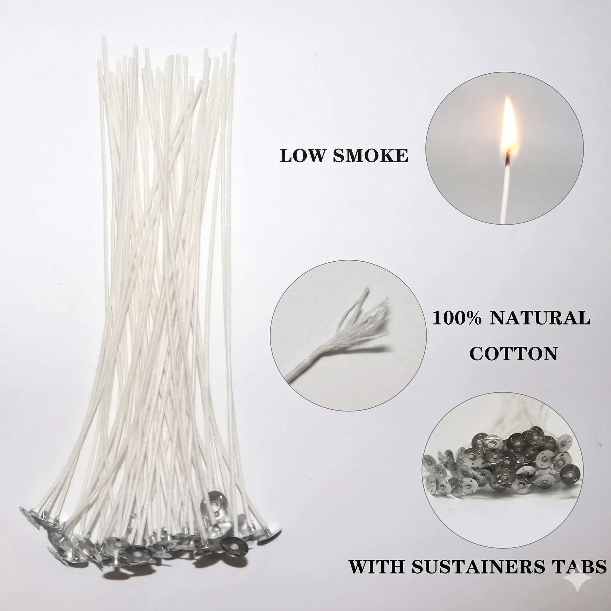 Candle Wick - 5 inch – Close-Up | Melt & Mold