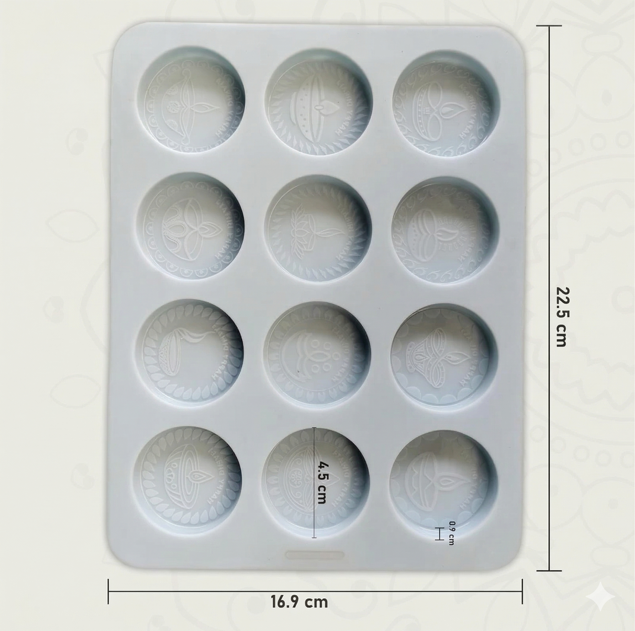 Multicavity Diwali Coin Mould – Close-Up | Melt & Mold