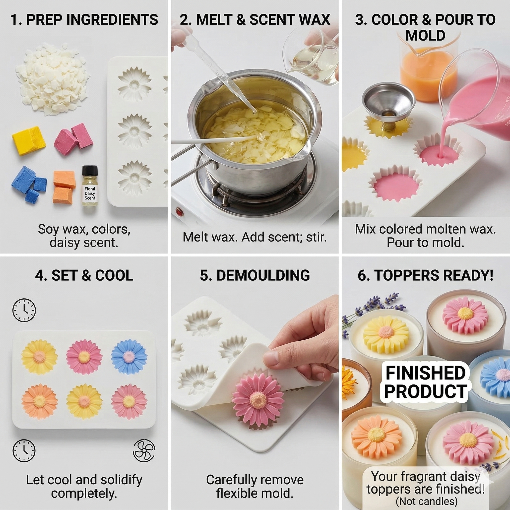 Multicavity Daisy Mould – Lifestyle | Melt & Mold